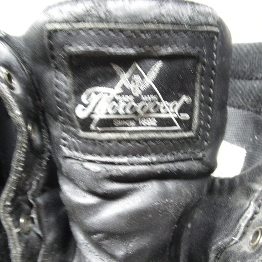 Thorogood Work Boots Mens‎ 13 W Black Leather Trooper Safety Toe EH PR Zip READ